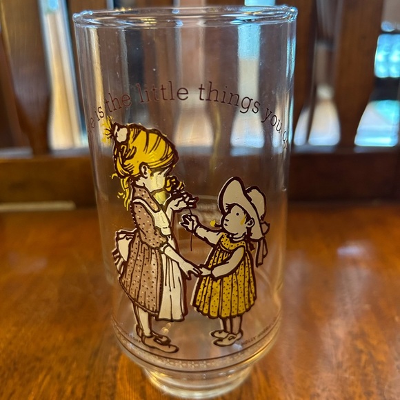Coca Cola Other - Vintage Holly Hobbie Happy Talk Glass “Love is the little things you do”